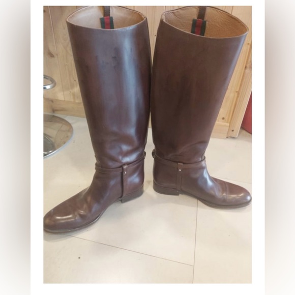 Gucci Leather Riding Boots w/ Box 39 - Picture 7 of 7